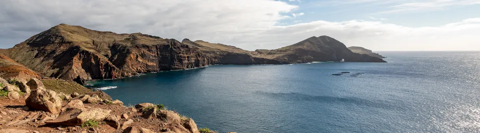 The volcanic cliffs of Ponta de São Lourenço, Madeira